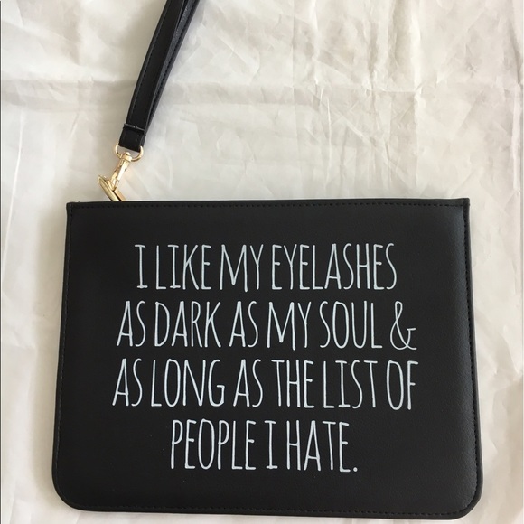 Handbags - HATER cosmetic pouch.